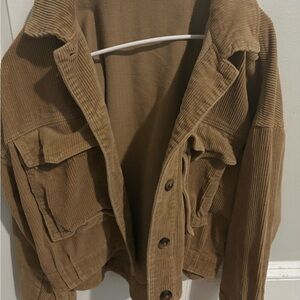 Forever 21 Tan Utility Jacket Corduroy Style